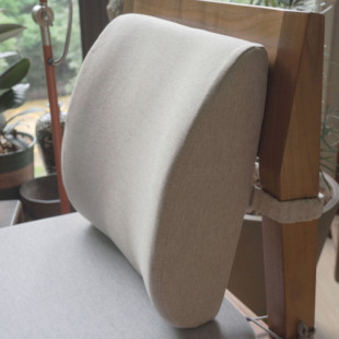 办公室座椅腰垫纯色，简约现代慢回弹记忆棉可拆洗腰枕靠垫护腰靠枕