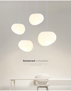 简约现代过道灯石头吊灯餐厅，灯吧台灯卧室灯创意个性自然橱窗灯具