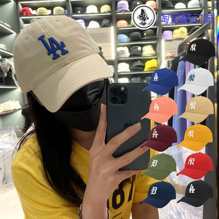 韩国mlb经典款软顶棒球帽，可调节大标ny洋基队，la男女鸭舌帽cp66
