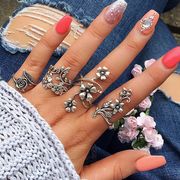 欧美复古戒指new popular Joint ring women's vintage rings set