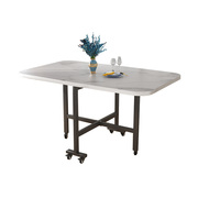 折叠桌子b餐桌家用小户型可折叠简易长方形长条桌可移动吃饭小桌