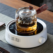 定制静音迷你电陶炉小型煮茶器玻璃壶，烧水泡茶小电磁炉茶炉光波炉