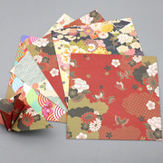 15cm儿童千纸鹤手工叠纸双面印花正方形折纸中国风日式和风彩色纸