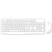 AOC KM220无线键鼠套装外接电脑办公家用白色键盘鼠标打字专用