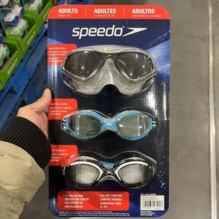 上海Costco购speedo速比涛泳镜高清防雾防水男女成人游泳眼镜