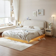 林氏家居卧室板式床，小户型悬浮床