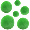 平面植毛球泡沫绿色装饰草球假青苔织毛圆球橱窗摆设软装布景道具