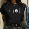 moonwomant-shirt外贸，月球月相变化印花女士短袖t恤