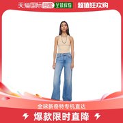 香港直邮潮奢motherdenim女士中腰牛仔长裤