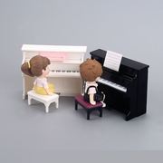 钢琴迷你家具屋摆可爱微缩娃娃玩具过家家模型配件!儿童仿真乐器