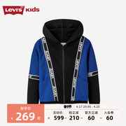 levi's李维斯(李维斯)童装儿童夹克，外套2022秋冬男童休闲连帽拼接上衣