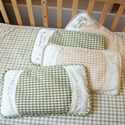 婴儿苎麻枕头儿童1-3-5岁竹纤维夏天透气吸汗冰丝宝宝四季通用