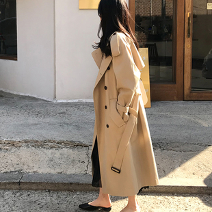 韩系2023风衣女装ins高级感流行长款春秋外套气质宽松小个子