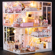 女孩玩具积木系列城堡房屋别墅模型儿童男公主12生日礼物10岁益智