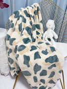 豹纹夏季珊瑚绒空调毯子法兰绒，毛毯双人床单午睡单人毛巾薄被子