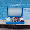 游泳池水质检测验水盒测水余氯oto测试剂ph，值酸碱度测试盒比色计