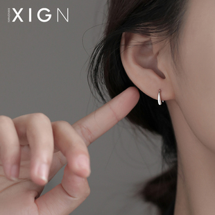 XIGN水滴耳钉2024女925纯银高级设计感耳环夏养耳洞耳饰
