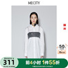 mecity女士秋季设计感小众，日系两件套白色衬衫女
