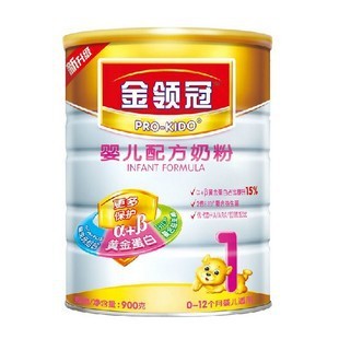  伊利金领冠1段奶粉 900g克/听罐装 12年1-5月产