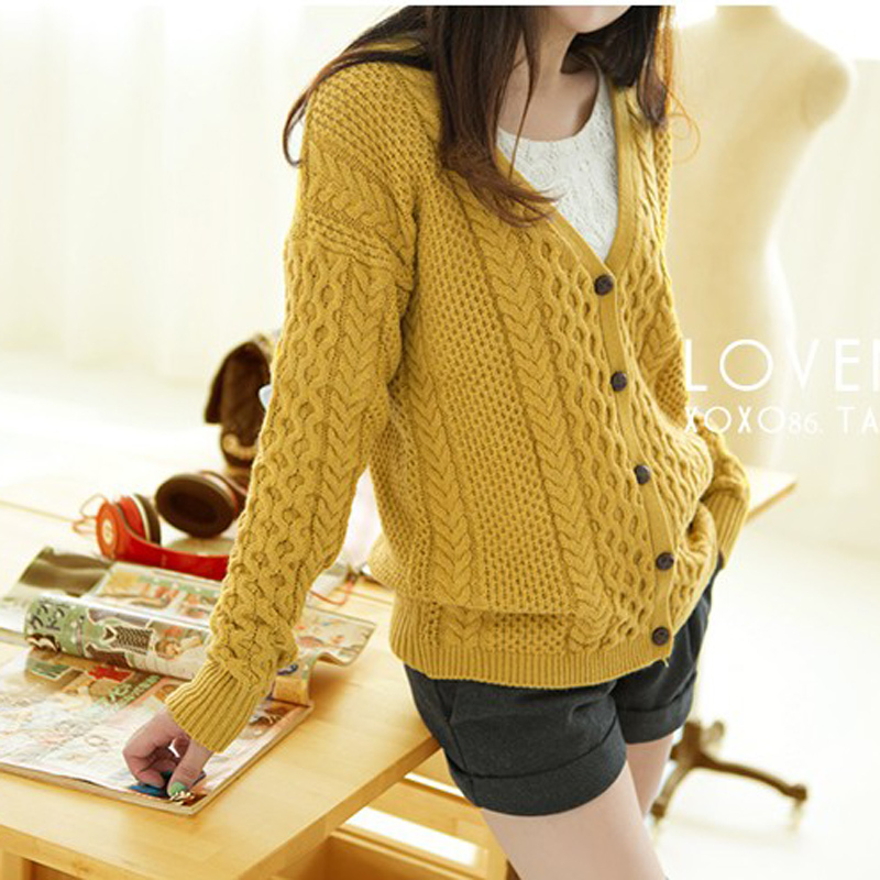 英伦复古编织单排扣...