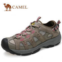 camel 骆驼 情侣鞋 反绒牛皮 透气户外休闲运动鞋 2012春款