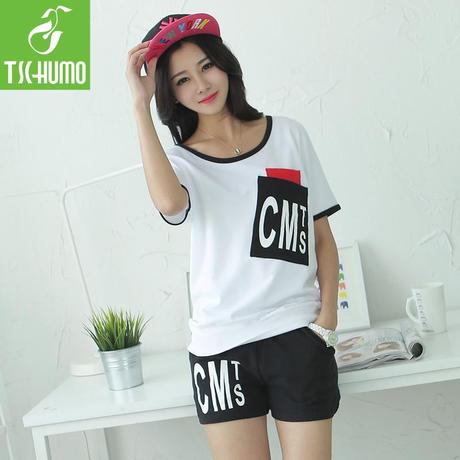 2014新款女装夏装 运动套装跑步装休闲套装夏