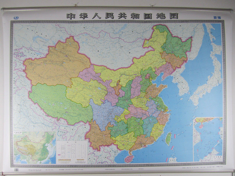 现货！！2012年中国地图挂图 1.5*1.1米 精品覆膜无拼接防水