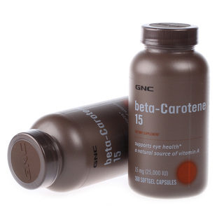  美国GNC Beta胡萝卜素 天然维生素A 保护眼睛 360粒 现货
