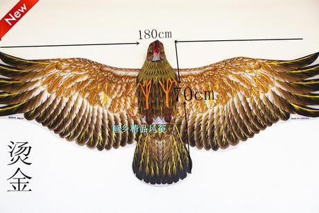 老鹰风筝潍坊风筝 烫金上等骨架 放飞风筝 赠送