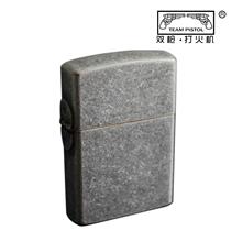 正品 双枪精品防风打火机 超级玩家 超强铰链打火机 CD盒 防古银