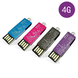 必恩威PNY 双子盘 4G 4GB U盘旋转优盘 金属外壳 正品行货