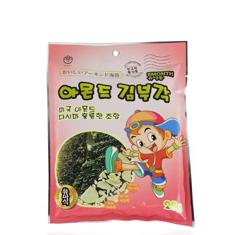 韩国进口 金高杏仁智慧棒海苔 儿童食品20g