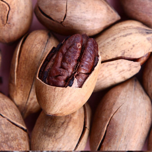  百草味 坚果特产干果炒货 美国山核桃 特级奶香长寿果 碧根果120g