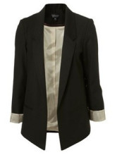 <span class=H>top</span><span class=H>shop</span> 经典挽袖卷袖男朋友款西装 修身无扣长款西装  包邮