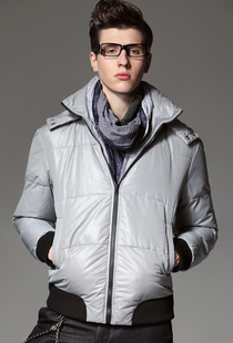 Ing2ing qiu dong paragraph coat fashion concise man can discharge cap down 080411403 han edition