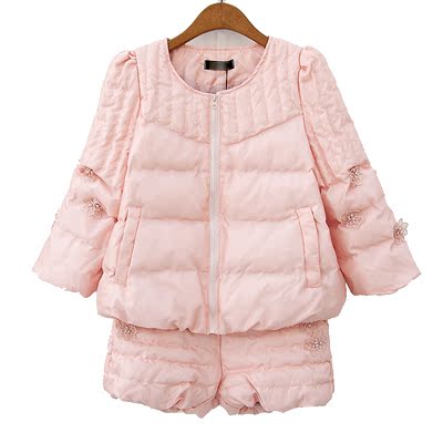 2013<em>冬装</em>新款韩版女装甜美圆领长袖<em>棉衣短裤</em>