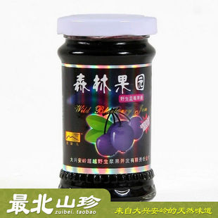  东北大兴安岭 超越森林果园 野生蓝莓果酱 蓝莓酱 果粒可见 170g
