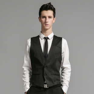  【特价】gxg1978正品潮流经典黑色时尚休闲修身背心马甲#13609582