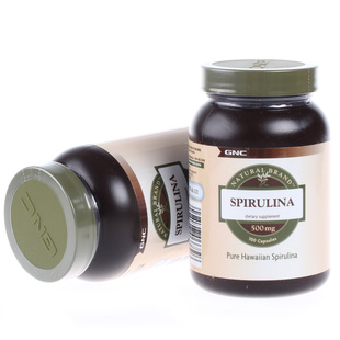  美国GNC夏威夷优质螺旋藻胶囊100粒 提高免疫力 抗辐射 现货
