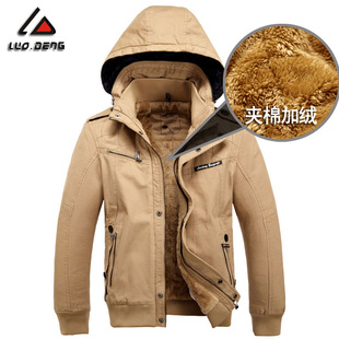  罗登冬装新款修身男休闲立领夹克 男士加厚品牌夹克衫男装外套