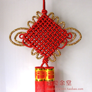  特价包邮精品10盘亮片中国结大码挂件批发 高档穗装饰效果超赞