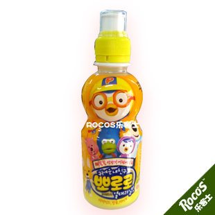  韩国进口饮料 宝露露（香蕉味）儿童饮料（黄）235ml【300】