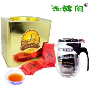  送飘逸杯包邮!武夷山桐木关正山小种红茶一斤桶 味超金骏眉沁醇阁