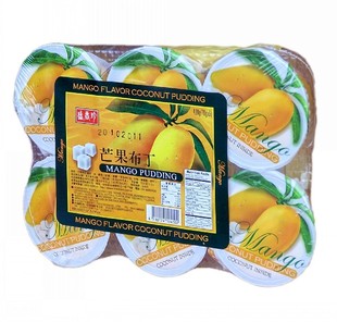  台湾盛香珍 芒果布丁果冻6杯420g 香滑低糖 南方7省满额包邮