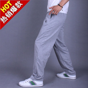 乔丹夏季薄款纯棉运动长裤李宁男裤子男式单层卫裤<span class=H>安踏</span>运动裤男款