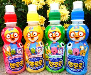  韩国进口 乐天饮料批发 宝露露儿童乳酸菌 4种口味混装 八瓶包邮