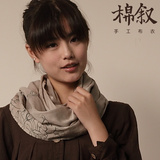 『棉叙』第1129页 棉麻风格特别的围巾，长巾。