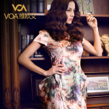 VOA维欧艾 新生代活性丝绸女装 高档真丝连衣裙 2012春夏新款