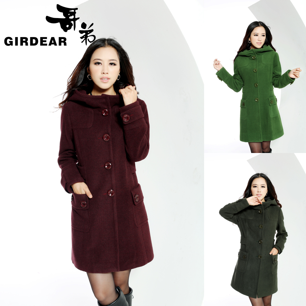 <em>哥弟</em>阿玛施正品<em>女装</em>2012冬季新款韩版<em>羊绒</em>外