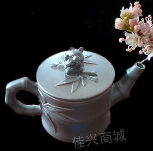 紫砂茶壶直身大口色釉泡茶壶竹节熊猫功夫茶具小容量茶道茶壶|msdalam kategori pinggan mangkuk, set teh, teko - dari Buy2taobao.com untuk memberikan perkhidmatan ejen Taobao profesional membeli